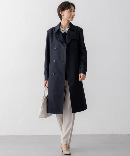 23区（ニジュウサンク）の「エアータンブラー TCギャバジン ロング トレンチコート（トレンチコート・レディース・黄土色系/ネイビー系/ベージュ系・36/42/40/38）」の13枚目の写真