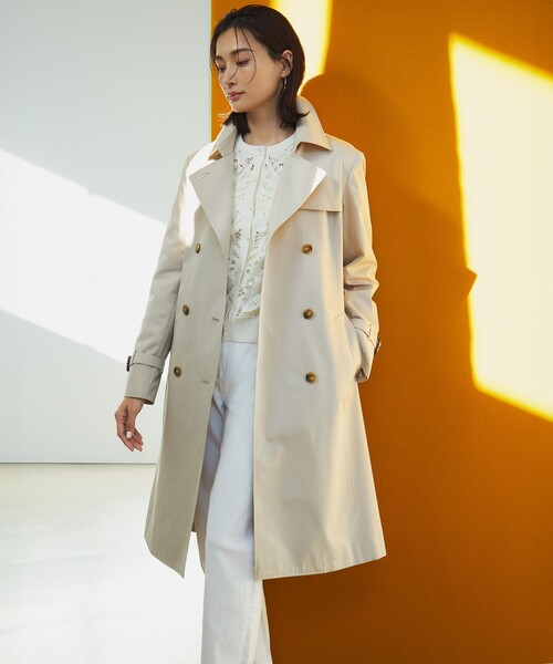 23区（ニジュウサンク）の「エアータンブラー TCギャバジン ロング トレンチコート（トレンチコート・レディース・黄土色系/ネイビー系/ベージュ系・36/42/40/38）」の18枚目の写真