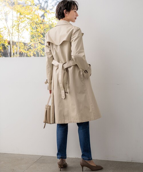 23区（ニジュウサンク）の「エアータンブラー TCギャバジン ロング トレンチコート（トレンチコート・レディース・黄土色系/ネイビー系/ベージュ系・36/42/40/38）」の21枚目の写真