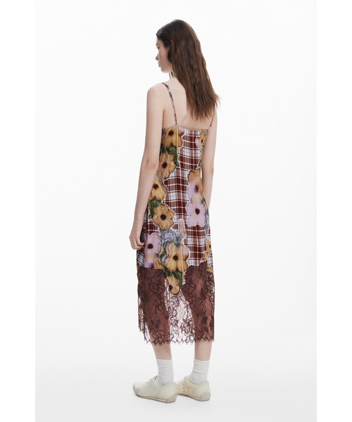 Desigual(デシグアル)の「【Desigual×Collina Strada】LACECOLLINA STRADA ワンピースストラップ(ワンピース・レディース・ブラウン・XL/L/M)」の6枚目の写真