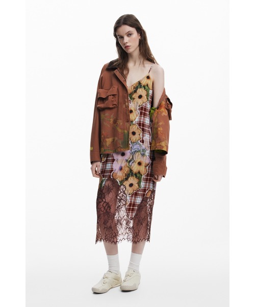 Desigual(デシグアル)の「【Desigual×Collina Strada】LACECOLLINA STRADA ワンピースストラップ(ワンピース・レディース・ブラウン・XL/L/M)」の5枚目の写真