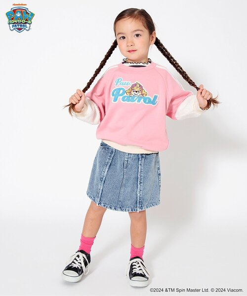 BREEZE（ブリーズ）の「【リンク/ジュニア対応】ボーダーリブロンT（Tシャツ/カットソー・キッズ・ブラック/オフホワイト/グリーン/ピンク・80/90/100/110/120/130/140）」の8枚目の写真