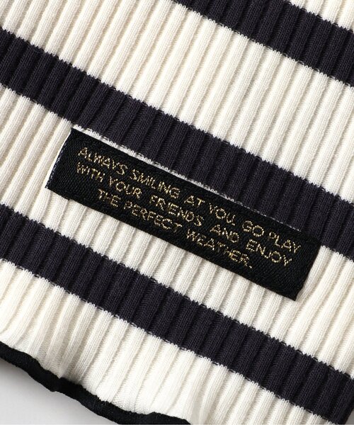 BREEZE（ブリーズ）の「【リンク/ジュニア対応】ボーダーリブロンT（Tシャツ/カットソー・キッズ・ブラック/オフホワイト/グリーン/ピンク・80/90/100/110/120/130/140）」の19枚目の写真