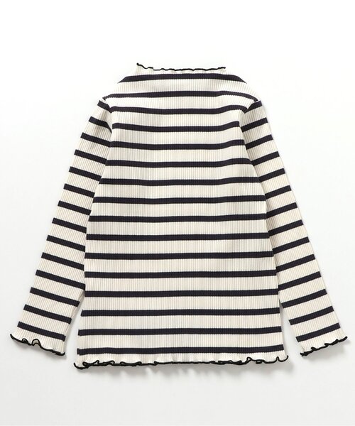 BREEZE（ブリーズ）の「【リンク/ジュニア対応】ボーダーリブロンT（Tシャツ/カットソー・キッズ・ブラック/オフホワイト/グリーン/ピンク・80/90/100/110/120/130/140）」の21枚目の写真