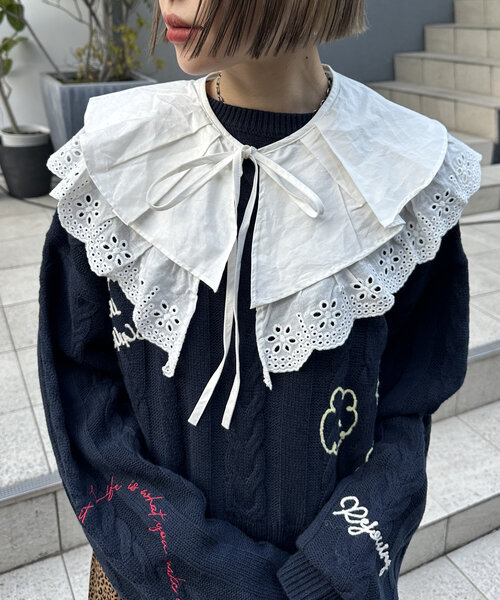 w closet（ダブルクローゼット）の「アソート付け襟（付け襟・レディース・ホワイト系その他2/ホワイト系その他/ホワイト系その他3・FREE）」の8枚目の写真