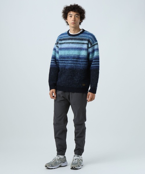 BAYFLOW（ベイフロー）の「ウラフリースジョグパンツ【イージーケア・マシンウォッシャブル対応】（その他パンツ・メンズ・ネイビー/グレー・MEDIUM/LARGE）」の5枚目の写真