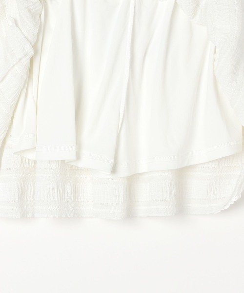 Heather（ヘザー）の「レースフリルミニスカート　319845（スカート・レディース・オフホワイト/ブラック・FREE）」の8枚目の写真