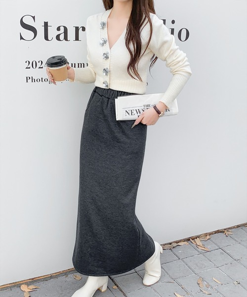 裏起毛タイトロングスカート（スカート）｜by LEGNA（バイレグナ）の