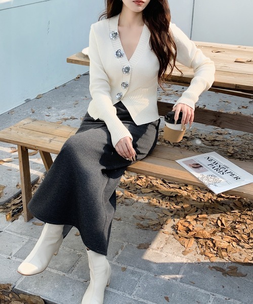 新品タグ付き｜ヴィンテージムード漂うロングスカート 新品タグ付き｜ヴィンテージムード漂うロングスカート