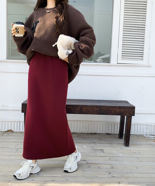 裏起毛タイトロングスカート（スカート）｜by LEGNA（バイレグナ）の