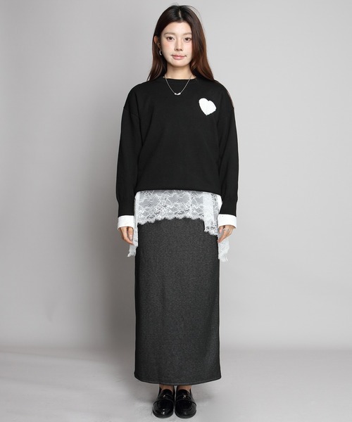 裏起毛 タイトロングスカート（スカート）｜by LEGNA（バイレグナ）の