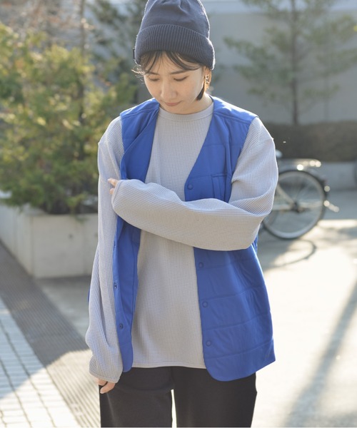 Snow Peak(スノーピーク)の「Flexible Insulated Vest 中綿(ベスト・メンズ・ブラック/オリーブ/アイボリー/ブルー・S/M/L/XL)」の4枚目の写真