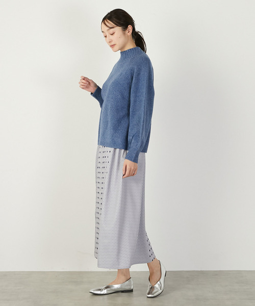 MELROSE claire（メルローズ クレール）の「【ドット切替キルティングスカート】（スカート・レディース・ブラック/ライトグレー・FREE）」の8枚目の写真