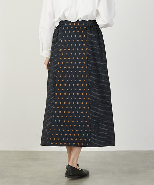 MELROSE claire（メルローズ クレール）の「【ドット切替キルティングスカート】（スカート・レディース・ブラック/ライトグレー・FREE）」の16枚目の写真
