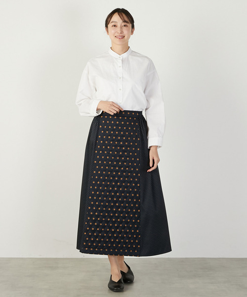 MELROSE claire（メルローズ クレール）の「【ドット切替キルティングスカート】（スカート・レディース・ブラック/ライトグレー・FREE）」の19枚目の写真