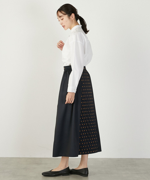 MELROSE claire（メルローズ クレール）の「【ドット切替キルティングスカート】（スカート・レディース・ブラック/ライトグレー・FREE）」の20枚目の写真