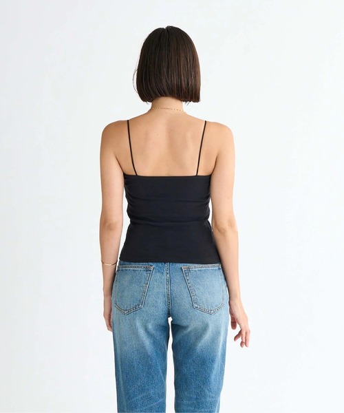 ROXY(ロキシー)の「MY DAILY ROUTINE /ロキシーカップ付きスパゲッティストラップキャミ(キャミソール・レディース・ブラック/ホワイト・SMALL/MEDIUM/LARGE)」の8枚目の写真