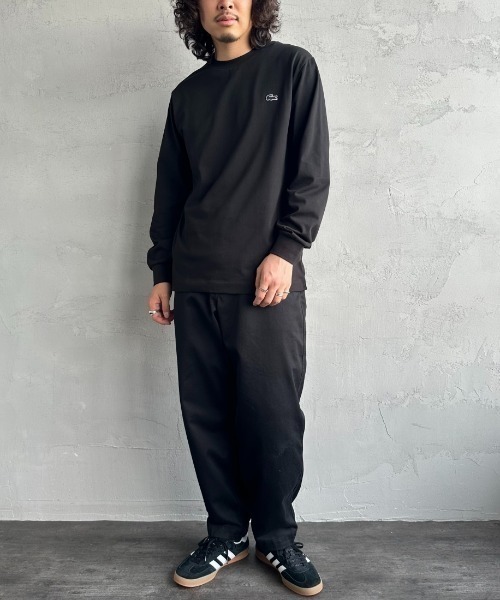 LACOSTE（ラコステ）の「[LACOSTE/ラコステ] ワンポイントロゴ クルーネックロンT（Tシャツ/カットソー・レディース・ブラック/ネイビー/ホワイト/オフホワイト/サックスブルー/オリーブ/ベージュ・2/4/3/5）」の14枚目の写真