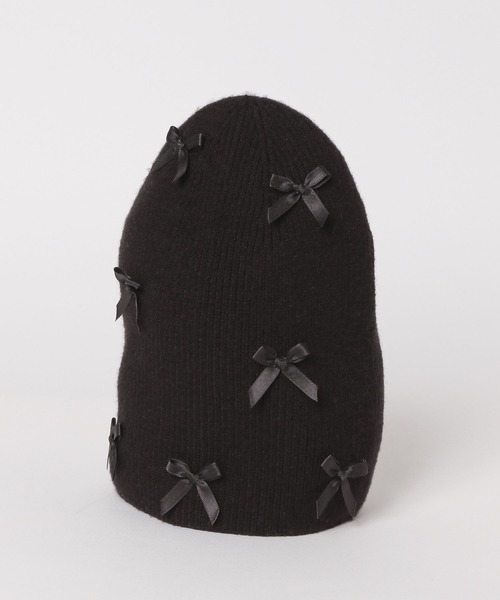GLOBAL WORK（グローバルワーク）の「洗えるリボンニットワッチ/キッズ/290836（ニットキャップ/ビーニー・キッズ・グレー/ブラック・FREE）」の7枚目の写真