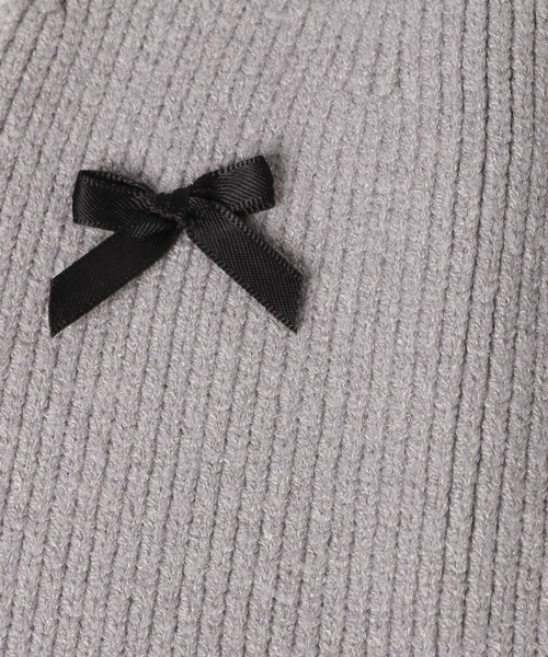 GLOBAL WORK（グローバルワーク）の「洗えるリボンニットワッチ/キッズ/290836（ニットキャップ/ビーニー・キッズ・グレー/ブラック・FREE）」の12枚目の写真