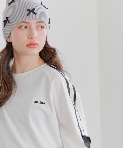 GLOBAL WORK（グローバルワーク）の「洗えるリボンニットワッチ/キッズ/290836（ニットキャップ/ビーニー・キッズ・グレー/ブラック・FREE）」の22枚目の写真