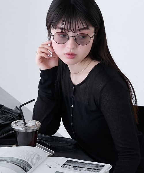 forksy.(フォルクシー)の「【forksy.】ボストンタイプ UV PROTECT サングラス(メガネ・レディース・ゴールド/ブラウン/ライトグレー/ライトブラウン・FREE)」の15枚目の写真