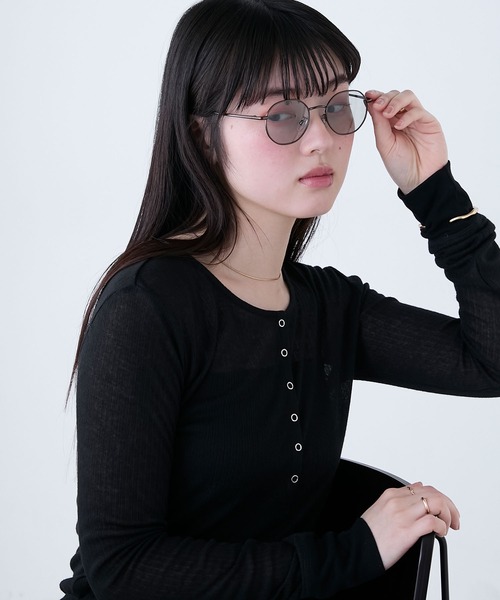 forksy.(フォルクシー)の「【forksy.】ボストンタイプ UV PROTECT サングラス(メガネ・レディース・ゴールド/ブラウン/ライトグレー/ライトブラウン・FREE)」の19枚目の写真