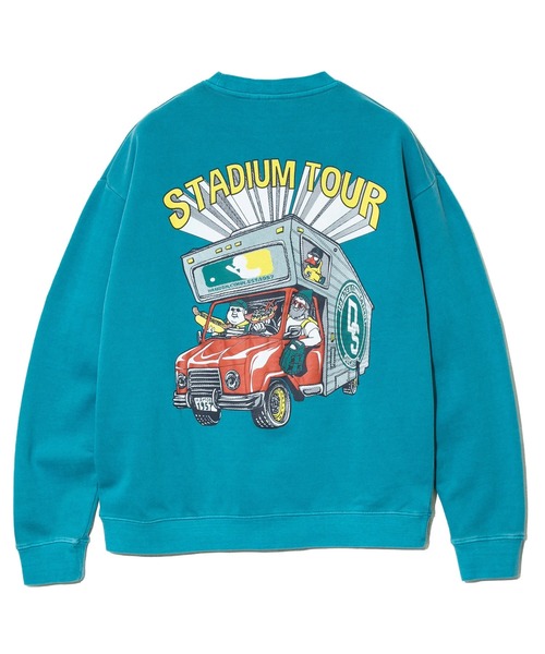 go slow caravan(ゴースローキャラバン)の「Duckster/ダックスター ピグメント クルースウェット(STADIUM TOUR)(スウェット・メンズ・ブラック/オートミール/ブルー系その他・MEDIUM/LARGE/X-LARGE)」の10枚目の写真