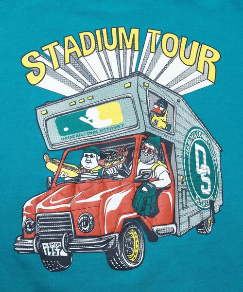 go slow caravan(ゴースローキャラバン)の「Duckster/ダックスター ピグメント クルースウェット(STADIUM TOUR)(スウェット・メンズ・ブラック/オートミール/ブルー系その他・MEDIUM/LARGE/X-LARGE)」の11枚目の写真