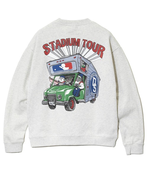 go slow caravan(ゴースローキャラバン)の「Duckster/ダックスター ピグメント クルースウェット(STADIUM TOUR)(スウェット・メンズ・ブラック/オートミール/ブルー系その他・MEDIUM/LARGE/X-LARGE)」の16枚目の写真