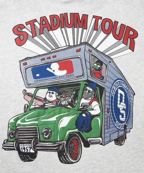 go slow caravan(ゴースローキャラバン)の「Duckster/ダックスター ピグメント クルースウェット(STADIUM TOUR)(スウェット・メンズ・ブラック/オートミール/ブルー系その他・MEDIUM/LARGE/X-LARGE)」の17枚目の写真