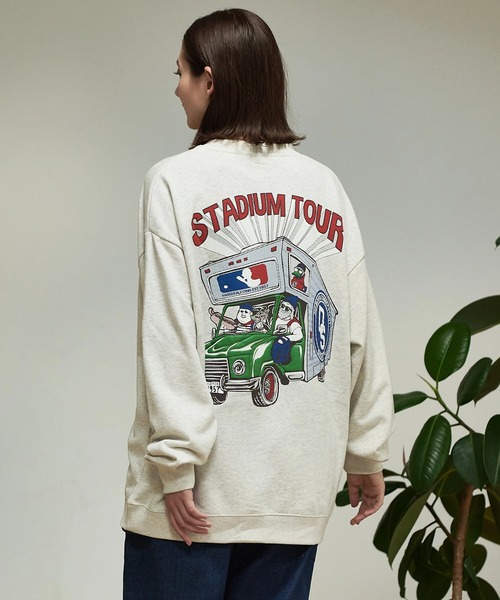 go slow caravan(ゴースローキャラバン)の「Duckster/ダックスター ピグメント クルースウェット(STADIUM TOUR)(スウェット・メンズ・ブラック/オートミール/ブルー系その他・MEDIUM/LARGE/X-LARGE)」の22枚目の写真