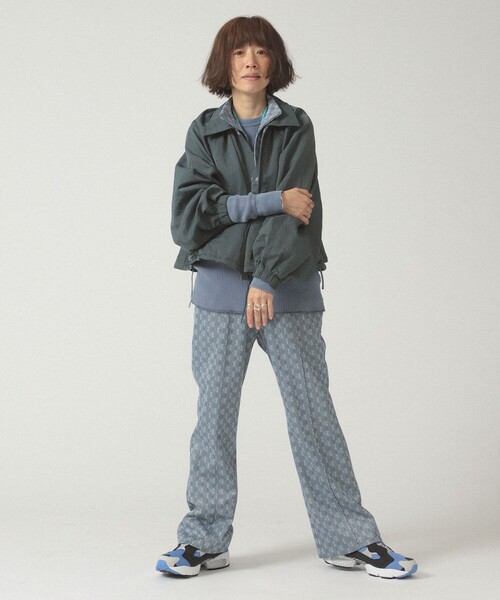 BEAMS BOY（ビームスボーイ）の「ポリエステル ジャカード パンツ（その他パンツ・レディース・ネイビー/ブラウン・0/1）」の20枚目の写真