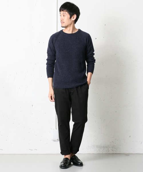 URBAN RESEARCH DOORS MENS(アーバンリサーチ ドアーズ メンズ)の「FORK&SPOON コットンウールクルーネックニット(ニット/セーター・メンズ・オフホワイト/チャコールグレー/ネイビー/キャメル・40/38)」の6枚目の写真
