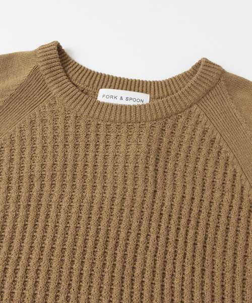 URBAN RESEARCH DOORS MENS(アーバンリサーチ ドアーズ メンズ)の「FORK&SPOON コットンウールクルーネックニット(ニット/セーター・メンズ・オフホワイト/チャコールグレー/ネイビー/キャメル・40/38)」の7枚目の写真