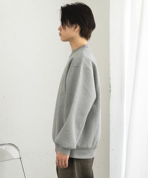 SENSE OF PLACE by URBAN RESEARCH（センスオブプレイスバイアーバンリサーチ）の「ポンチプレートキリカエスウェット（スウェット・メンズ・ブルー/ブラック/グレー・LARGE/MEDIUM）」の11枚目の写真