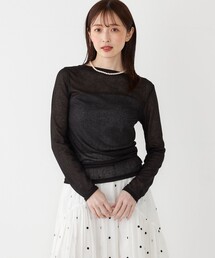 SHIPS Colors:〈洗濯機可能〉シアー テレコ ボートネック インナー