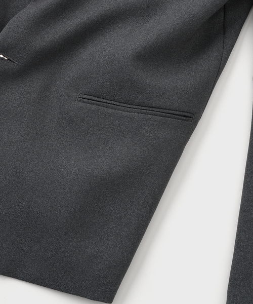 m's braque（エムズブラック）の「m’s braque (エムズ ブラック) S2B コンフォートルースンJKT BJK-150（テーラードジャケット・メンズ・チャコールグレー・40/38/42）」の5枚目の写真