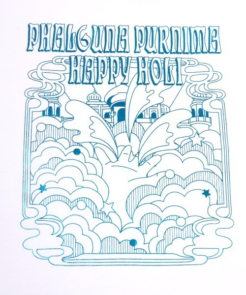 チチカカ（チチカカ）の「ホーリー箔プリントＴシャツ【ユニセックス】（Tシャツ/カットソー・レディース・チャコールグレー/オフホワイト・FREE）」の11枚目の写真