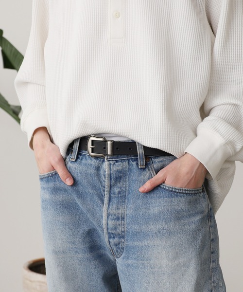 Wrangler（ラングラー）の「Wrangler/ラングラー WESTERN BELT ウェスタンベルト 2026新作　再入荷（ベルト・メンズ・ブラック・FREE）」の3枚目の写真