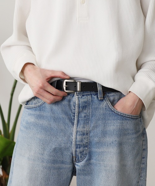 Wrangler（ラングラー）の「Wrangler/ラングラー WESTERN BELT ウェスタンベルト 2026新作　再入荷（ベルト・メンズ・ブラック・FREE）」の9枚目の写真