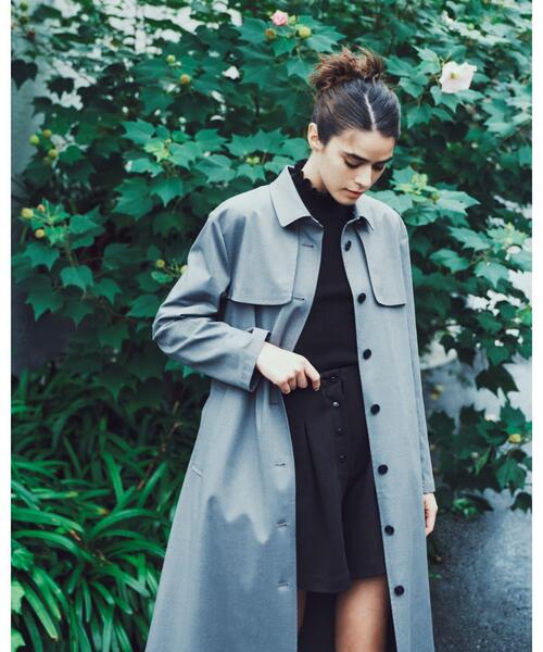 アニエスべー トレンチコート ベーシックツイルトレンチコート ｜To b. by agnès b.（トゥービー