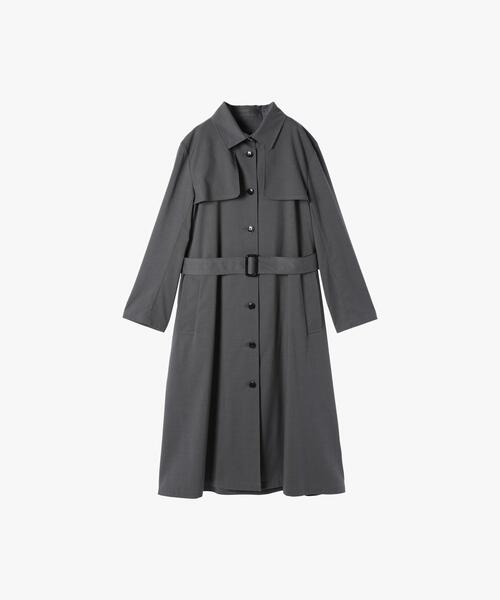 To b. by agnes b.(トゥービーバイアニエスベー)の「ベーシック ツイル トレンチコート(トレンチコート・レディース・グレー・36/38/40)」の7枚目の写真