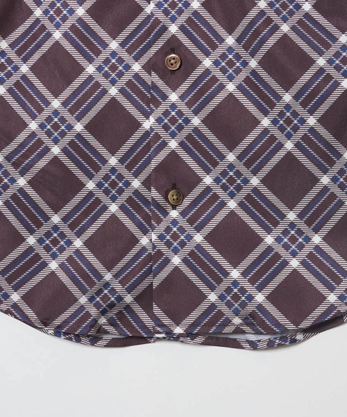 G.V.G.V.（ジーヴィージーヴィー）の「PLAID SATIN BLOUSE（シャツ/ブラウス・レディース・バーガンディー/ネイビー・ONE SIZE）」の17枚目の写真