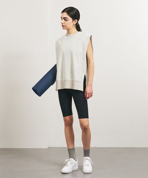 TO UNITED ARROWS（トゥーユナイテッドアローズ）の「＜TO UNITED ARROWS＞ウラケ ノースリーブ カットソー（Tシャツ/カットソー・レディース・ライトブルー・FREE）」の10枚目の写真