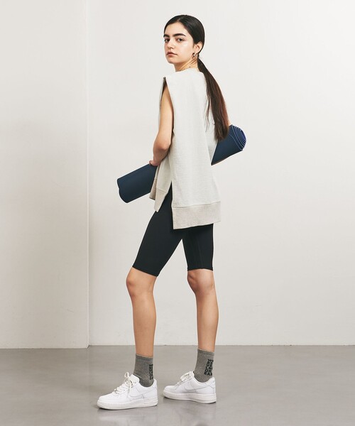 TO UNITED ARROWS（トゥーユナイテッドアローズ）の「＜TO UNITED ARROWS＞ウラケ ノースリーブ カットソー（Tシャツ/カットソー・レディース・ライトブルー・FREE）」の9枚目の写真