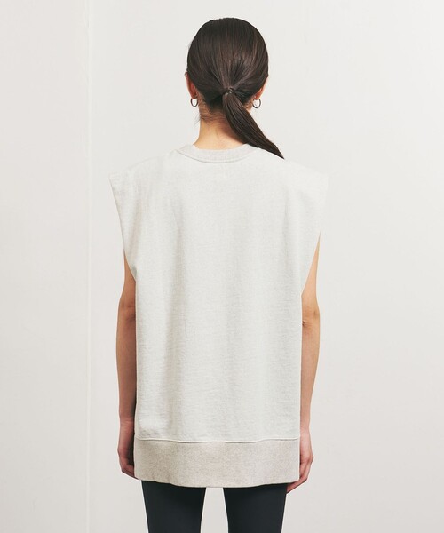 TO UNITED ARROWS（トゥーユナイテッドアローズ）の「＜TO UNITED ARROWS＞ウラケ ノースリーブ カットソー（Tシャツ/カットソー・レディース・ライトブルー・FREE）」の6枚目の写真