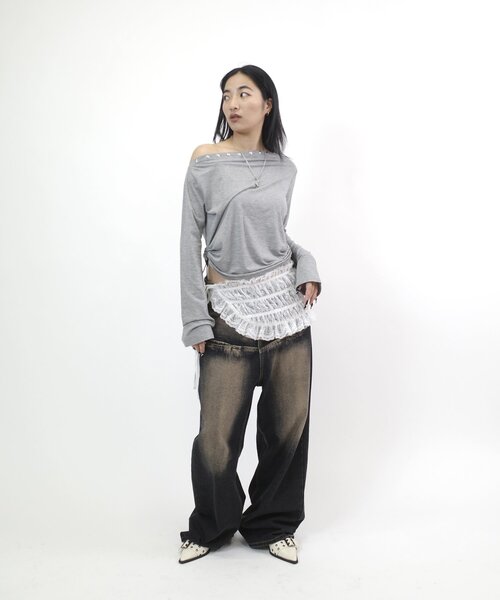 WHO'S WHO gallery（フーズフーギャラリー）の「レーシーラップベルト（ベルト・レディース・ブラック/ホワイト・FREE）」の7枚目の写真