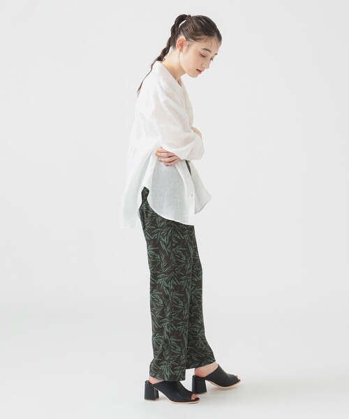 B:MING by BEAMS（ビーミングバイビームス）の「【冷房対策】ルランゼフィール リネン シャツ（S～M）（シャツ/ブラウス・レディース・ネイビー/その他1/その他/オフホワイト・MEDIUM/SMALL）」の9枚目の写真