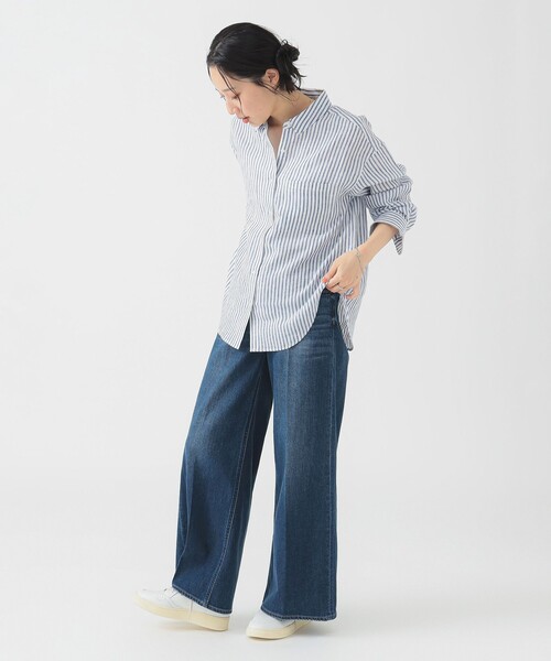 B:MING by BEAMS（ビーミングバイビームス）の「【冷房対策】ルランゼフィール リネン シャツ（S～M）（シャツ/ブラウス・レディース・ネイビー/その他1/その他/オフホワイト・MEDIUM/SMALL）」の17枚目の写真